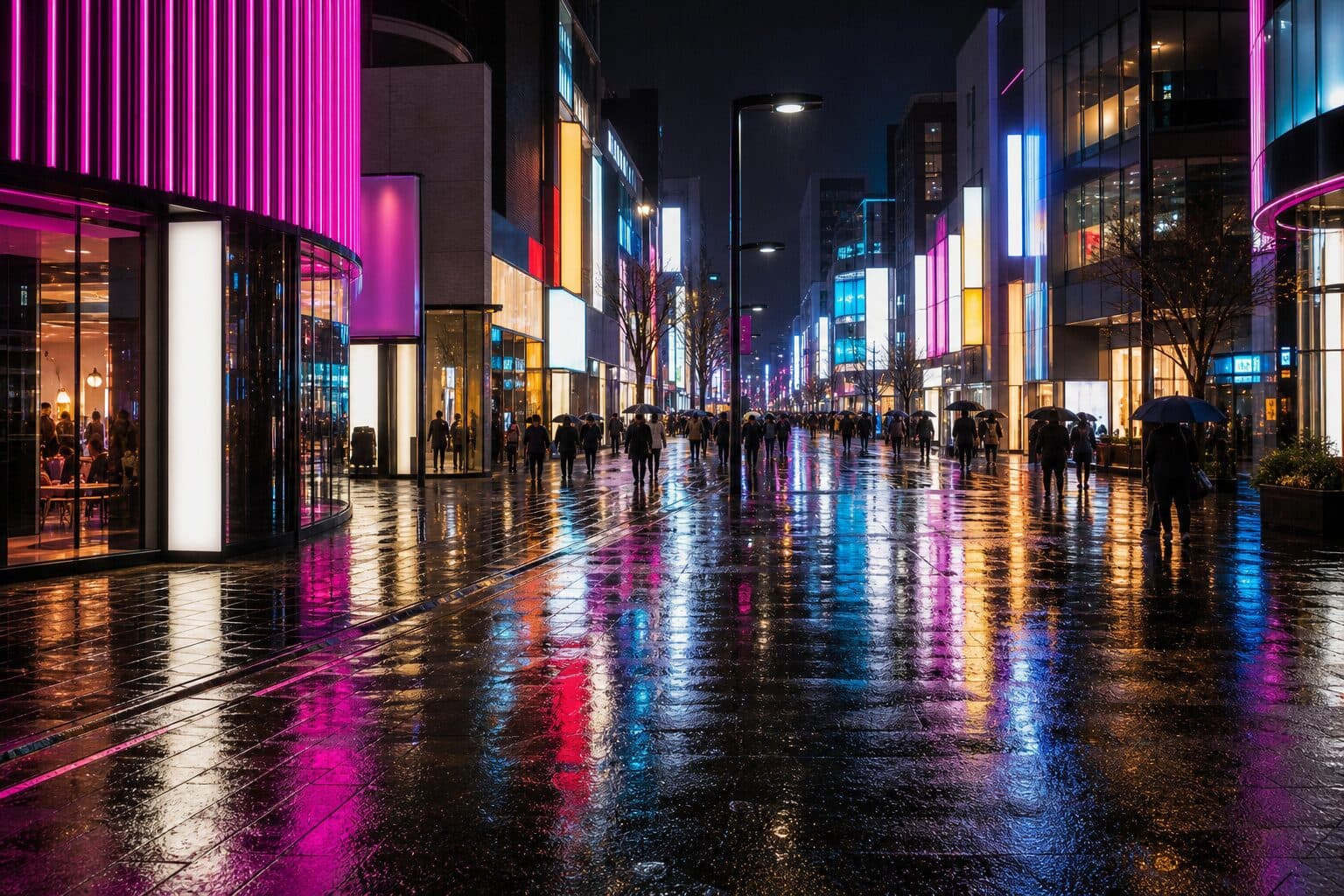 Neon after dark
