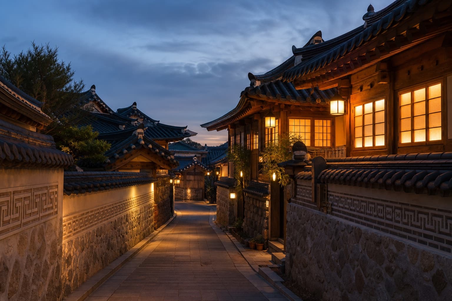 Jeonju Hanok Village First Night