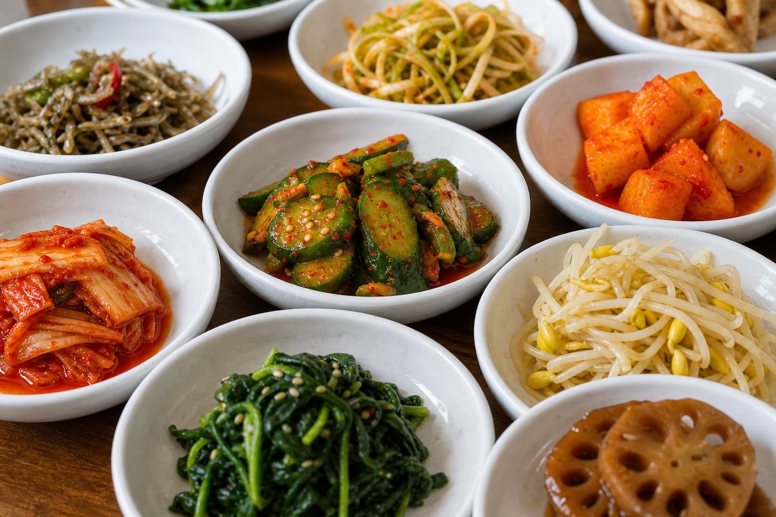 Hand-made seasonal banchan