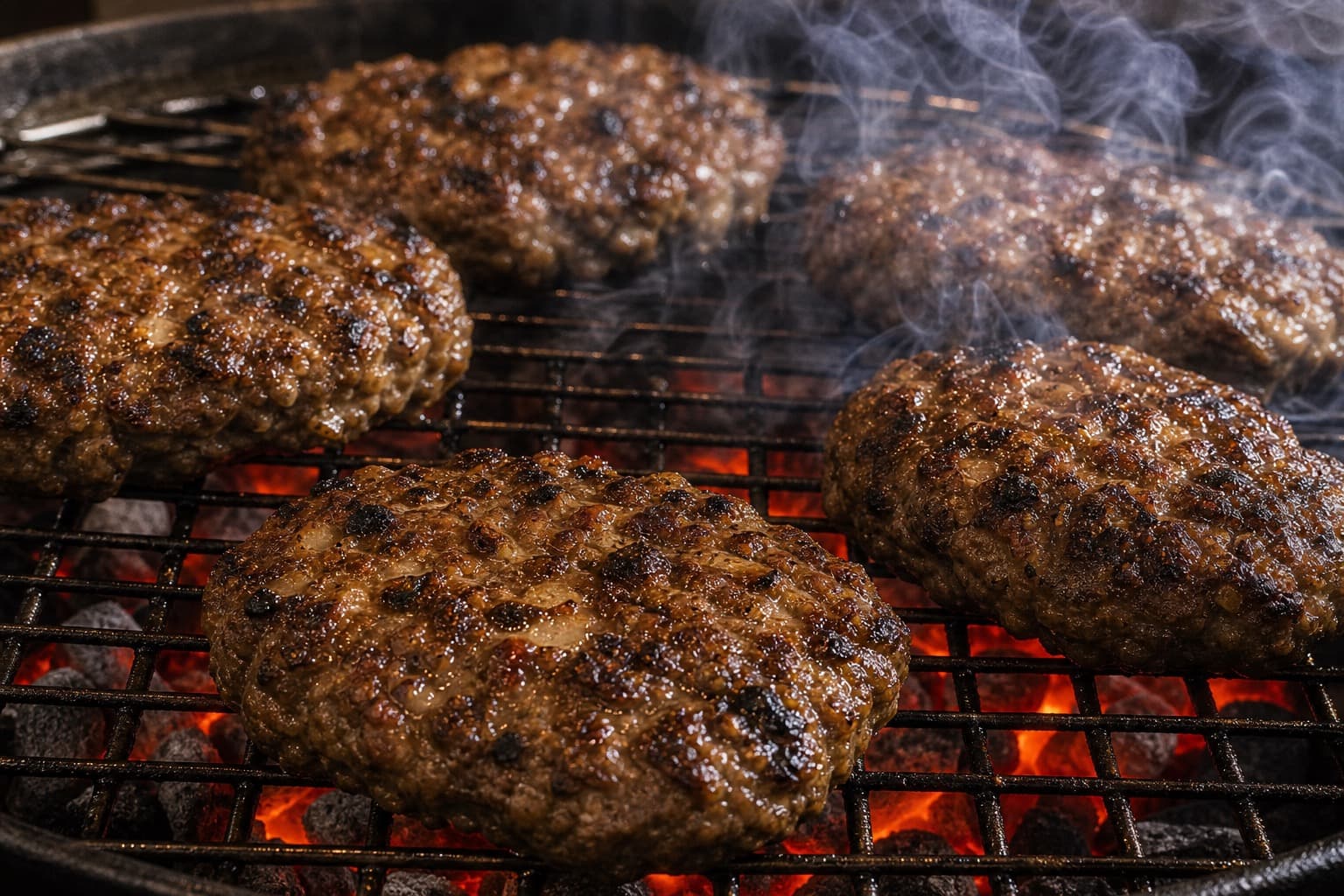 Over the coals