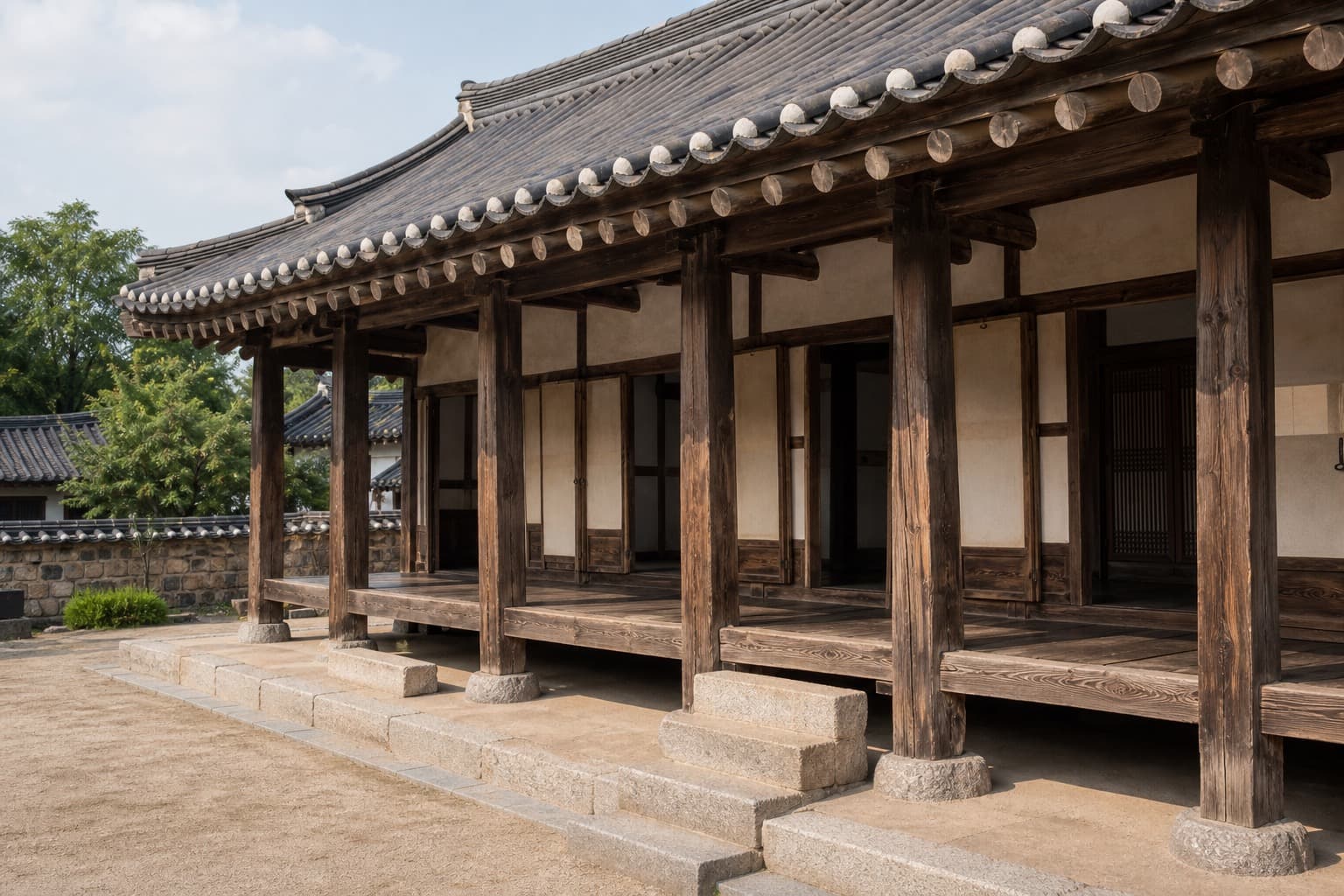 Myeongryundang, where study faced
