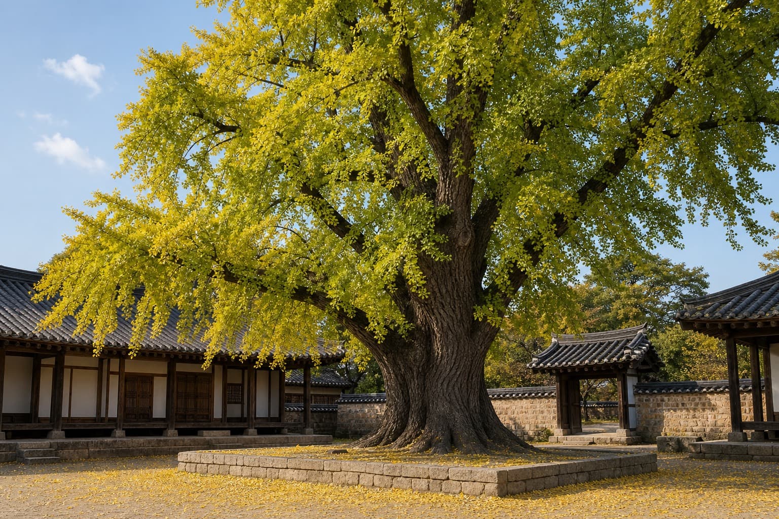 The old ginkgo in the yard