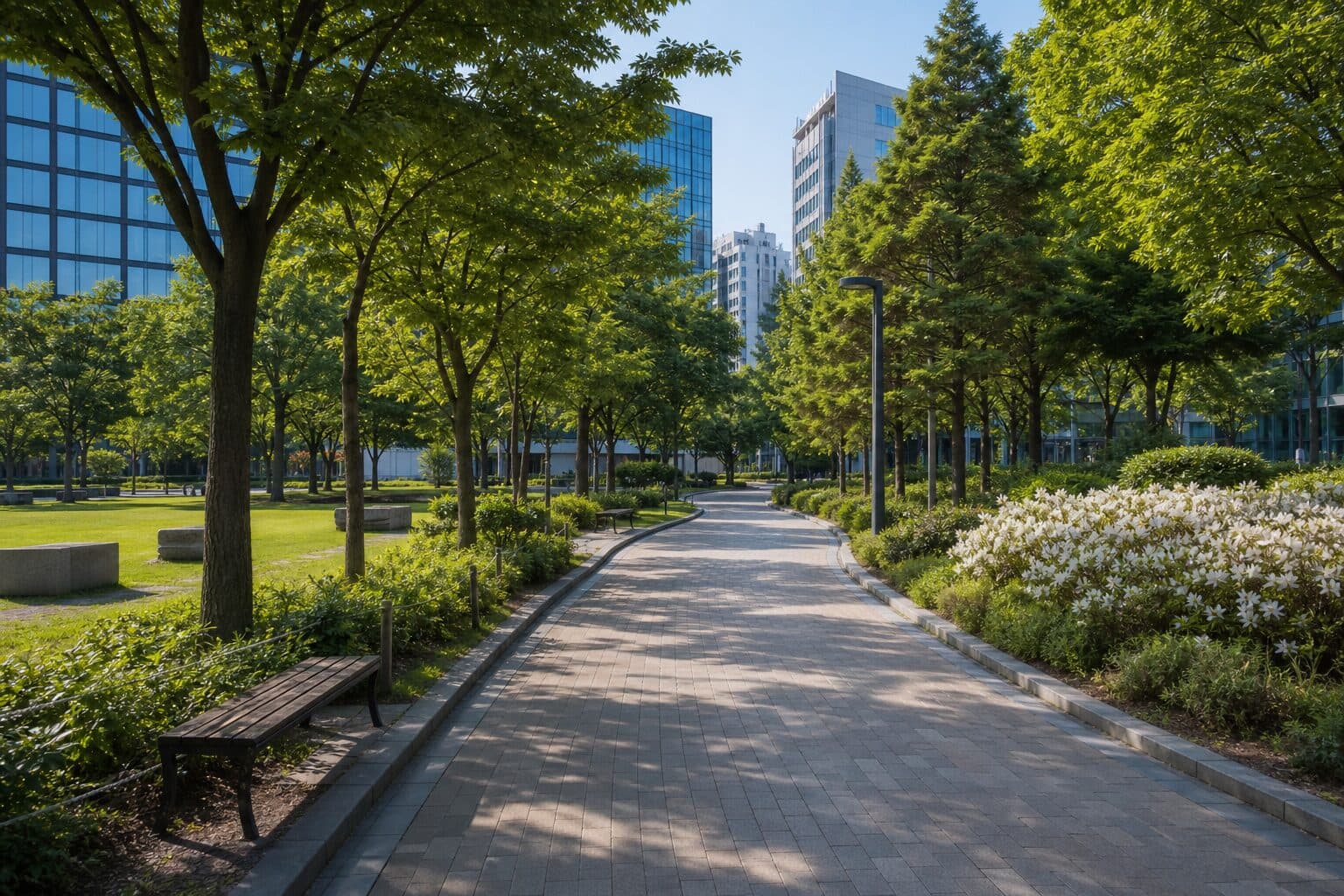 The park path