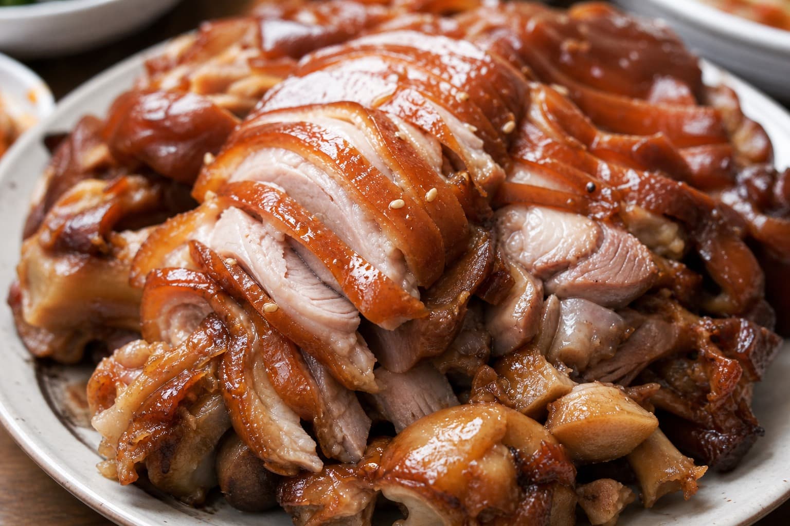 Glossy trotters, sliced