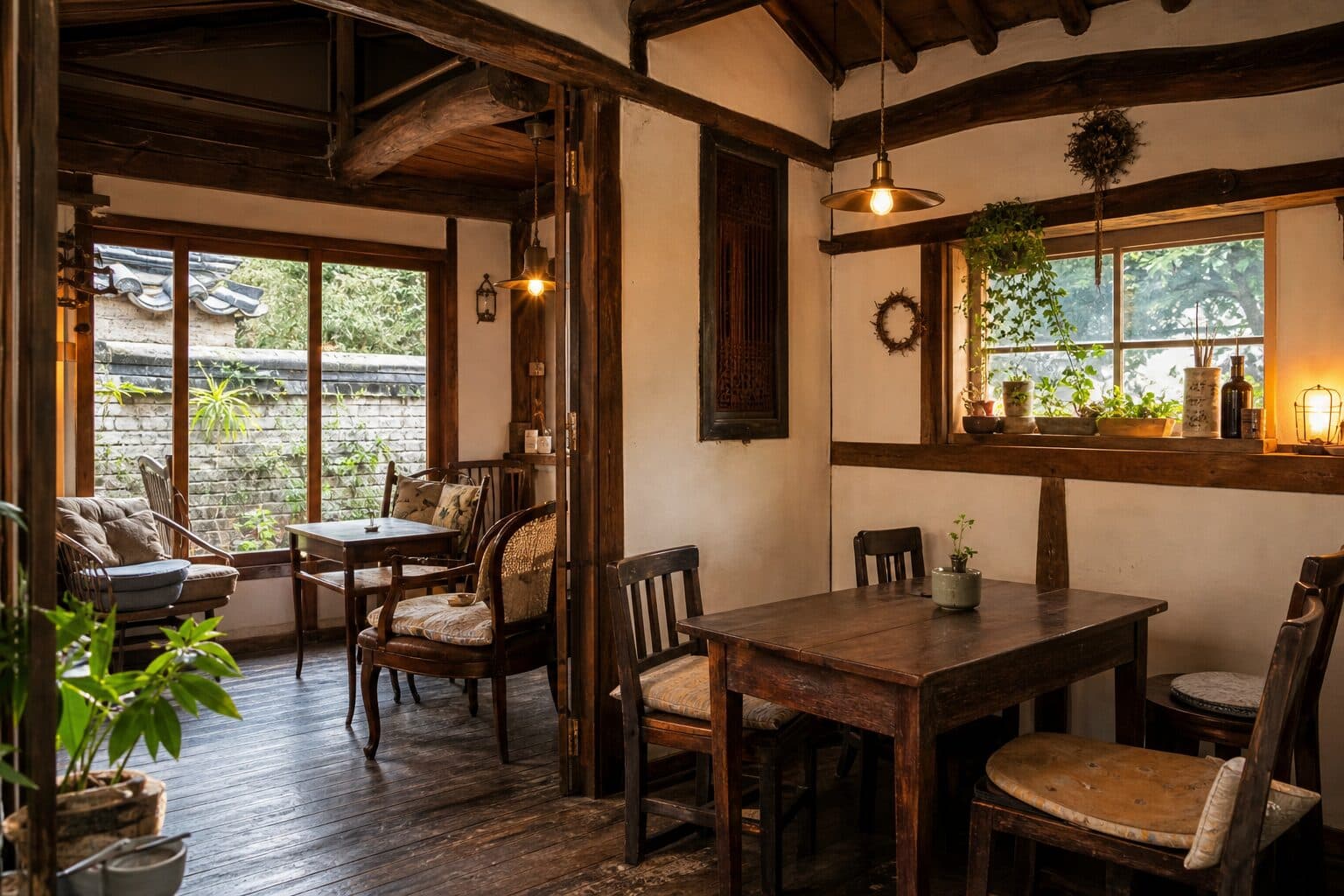 Inside a converted old house